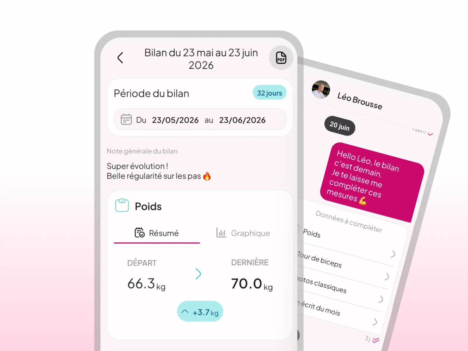 Collecting and analysing client performance in WellMate