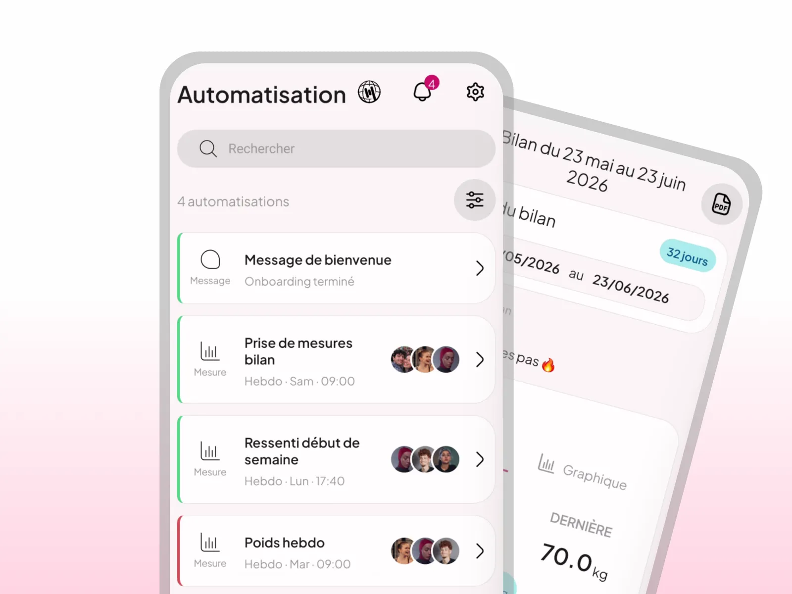 Client onboarding and automation in WellMate