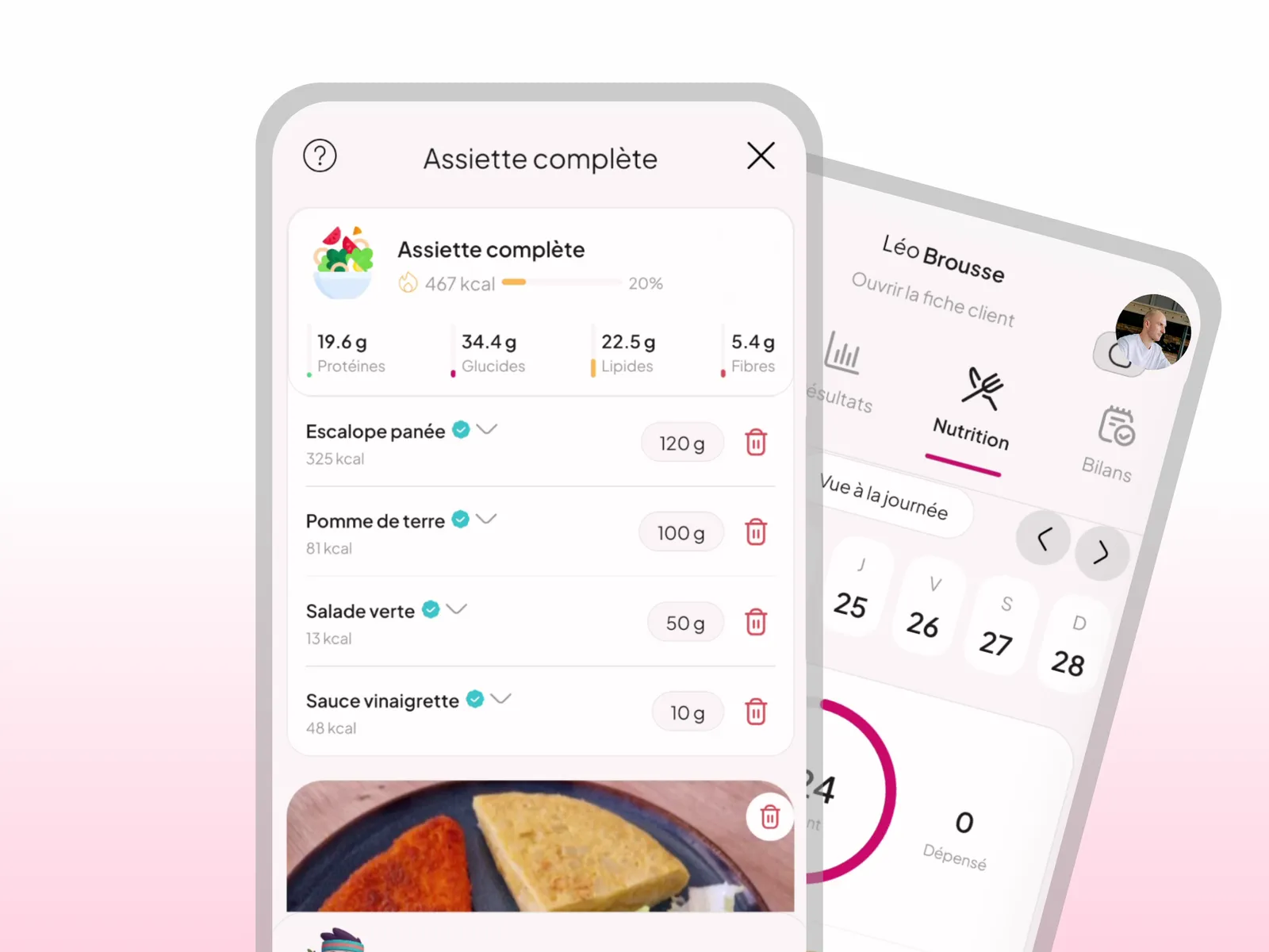 WellMate AI food tracker for online coaching