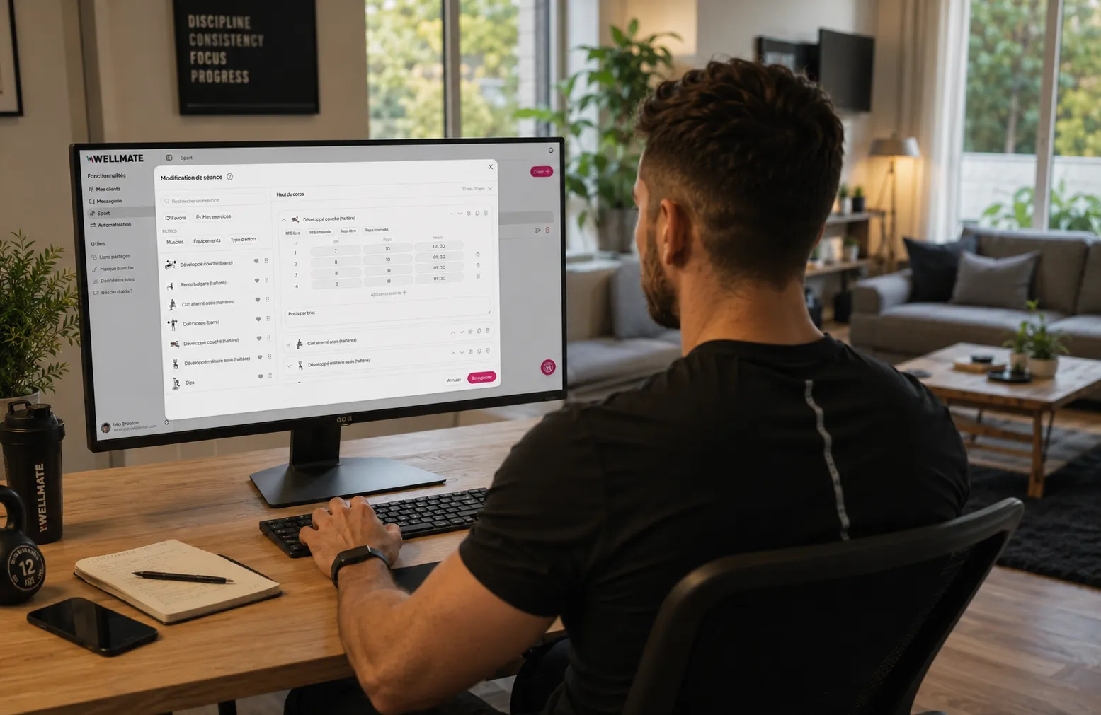 WellMate app for remote online coaching