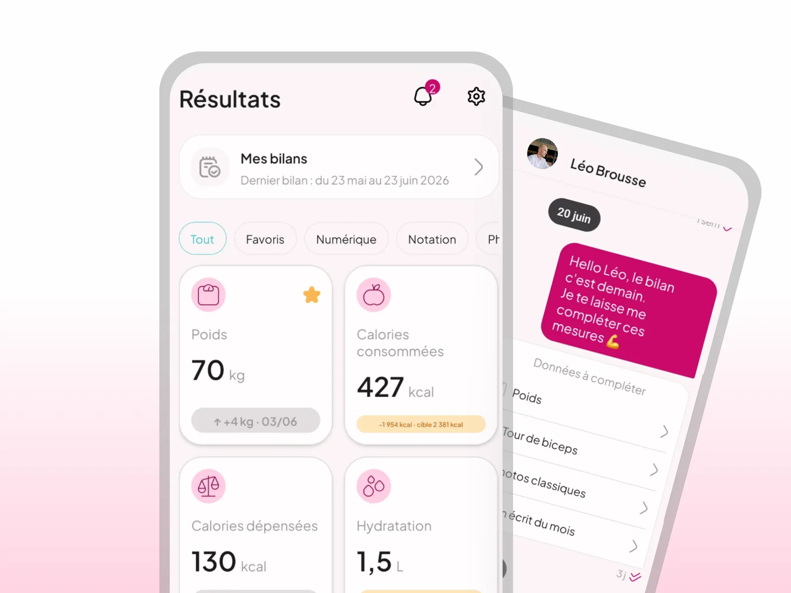 In-person performance tracking in WellMate