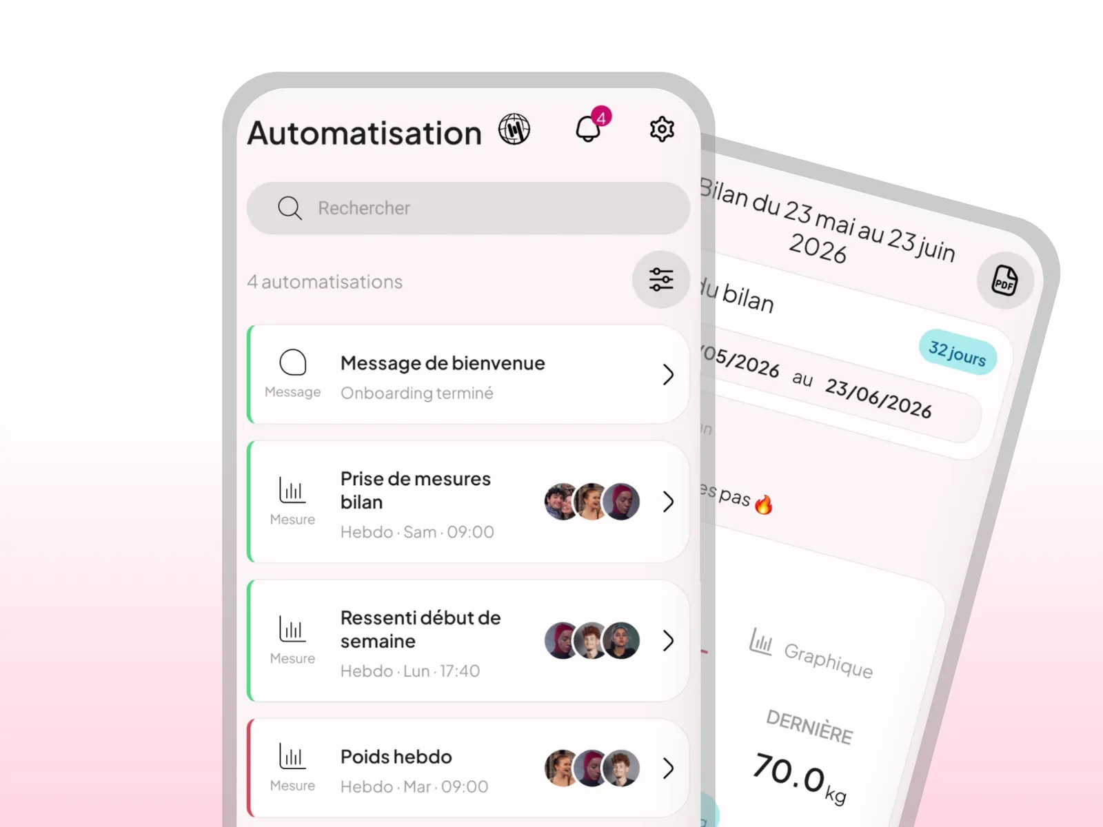 Automated client onboarding in WellMate PRO