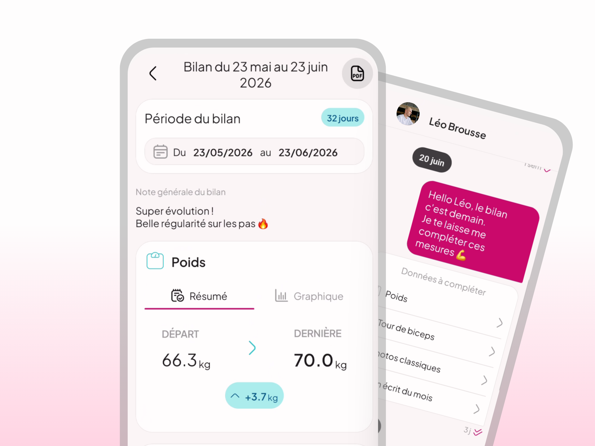 Collecte et analyse des performances clients dans WellMate
