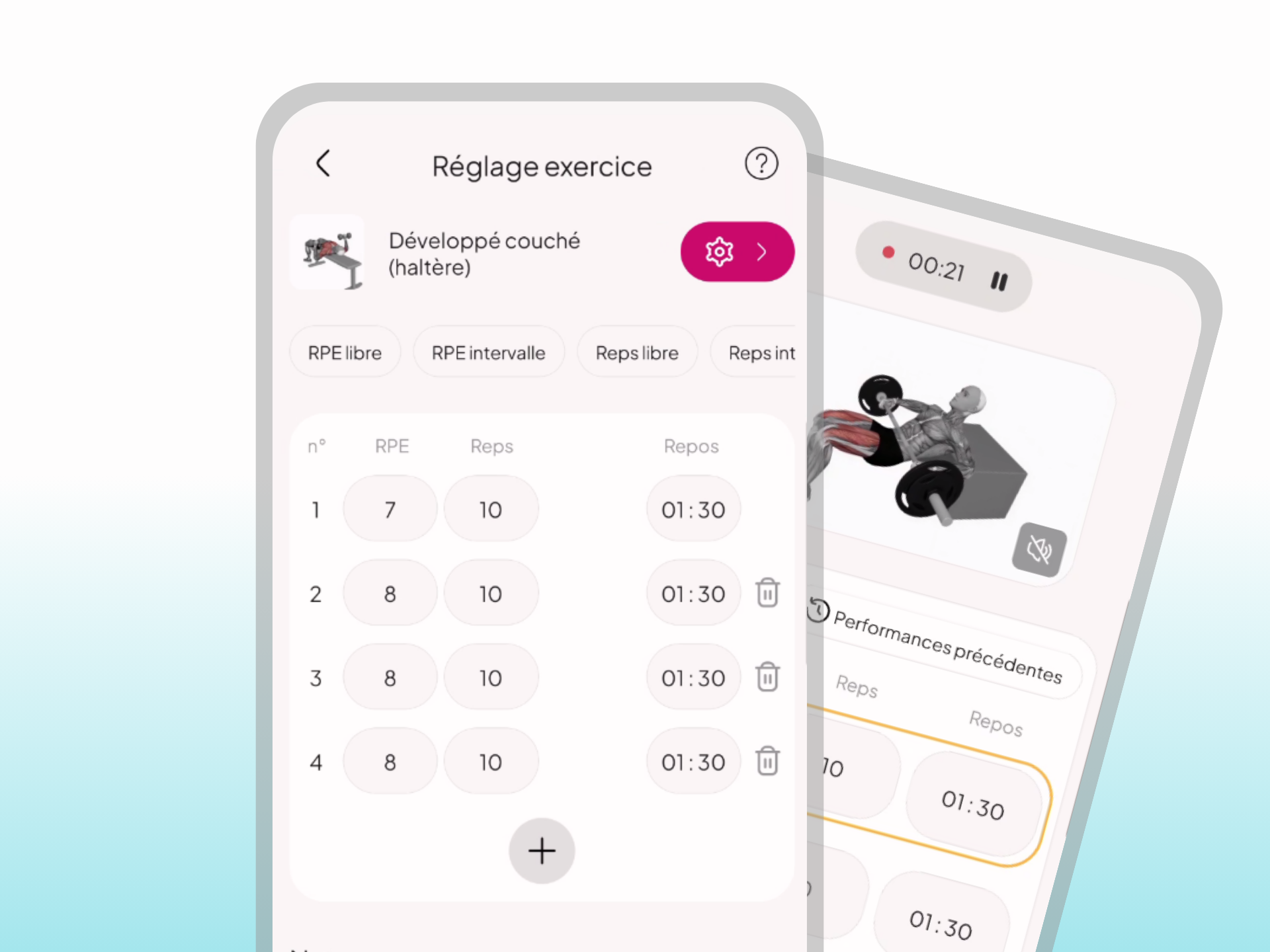 Programmes et séances animées dans WellMate