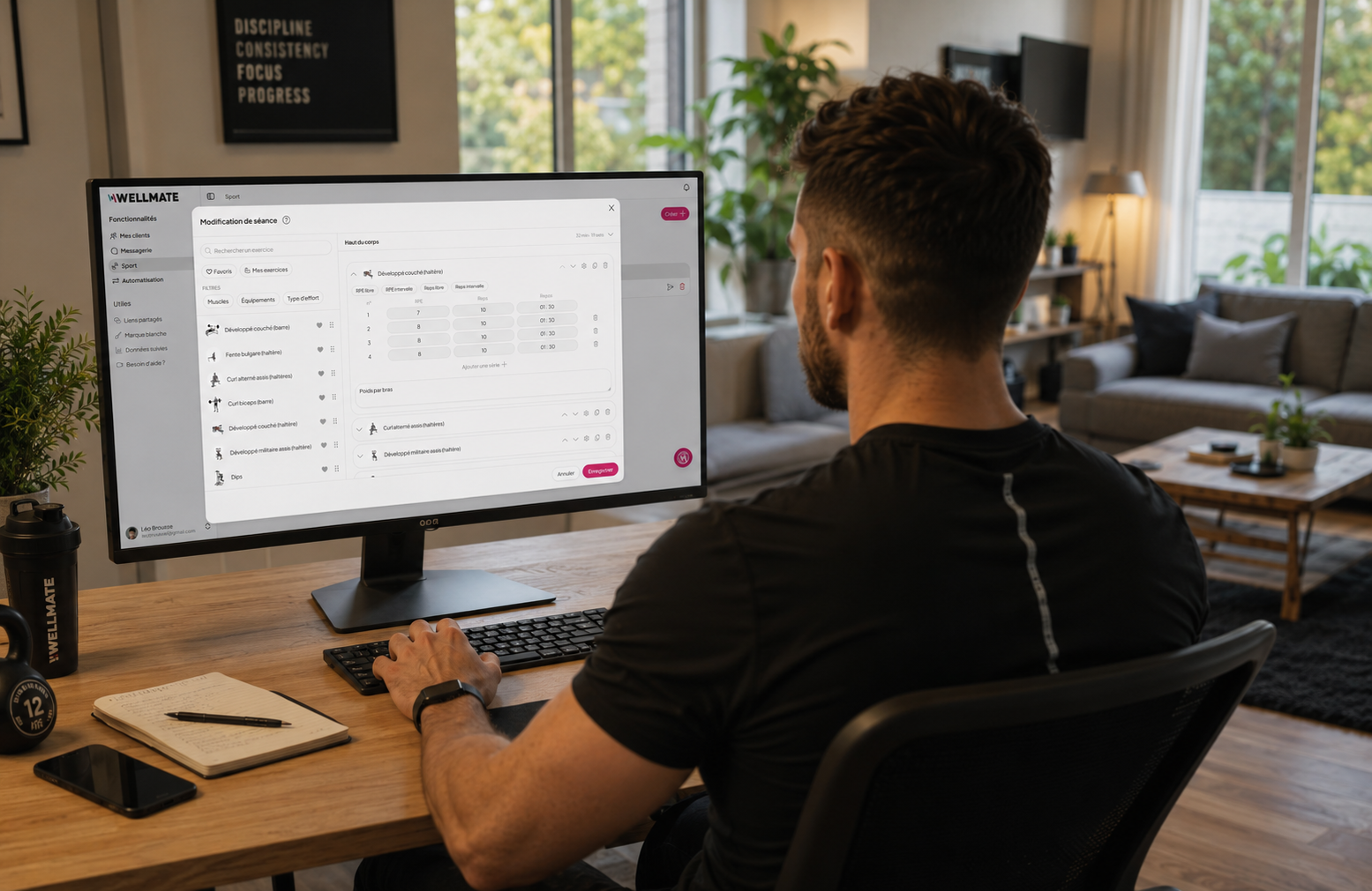 Application WellMate pour le coaching en ligne à distance
