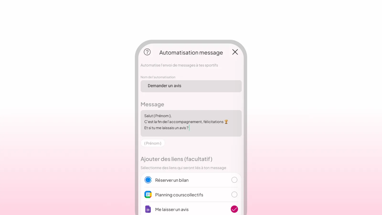 Coaching admin automation in WellMate
