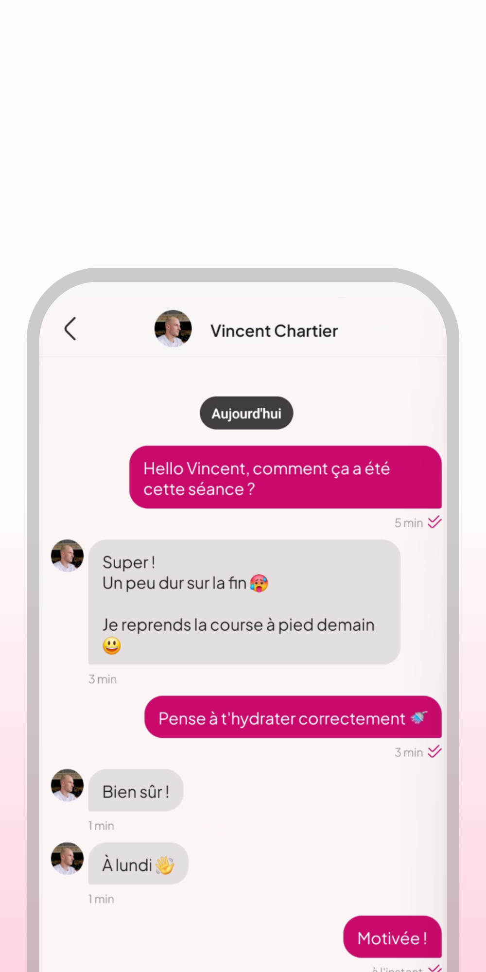 Discussion individuelle dans WellMate