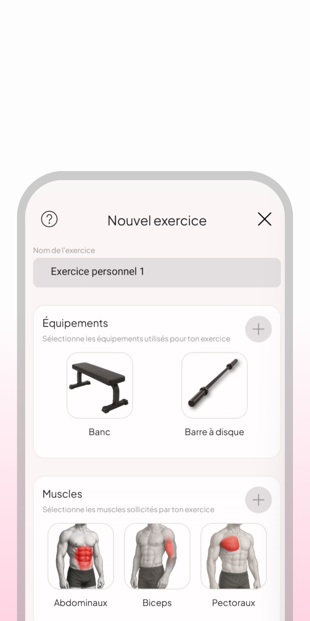 Création d’exercices personnalisés dans WellMate