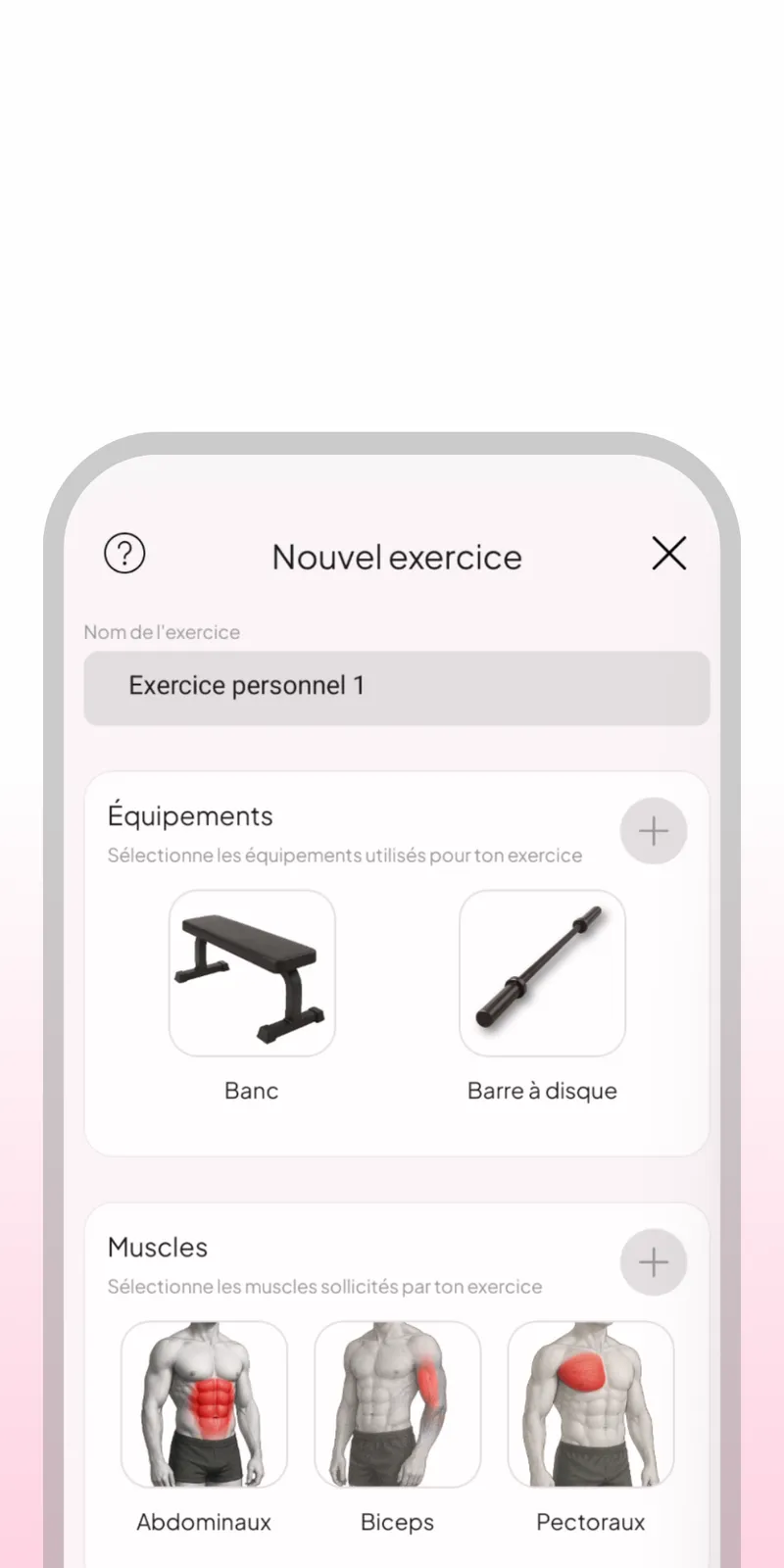 Creating custom exercises in WellMate